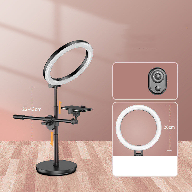 HKM-951443 Top-Down Photo Fill Light Lamp Support Frame with USB Power Supply and Adjustable Overhead Stand