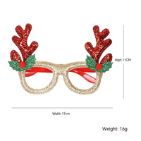 HKM-951507 Christmas Decorative Glasses Frame with Antler and Hat Designs in Various Colors