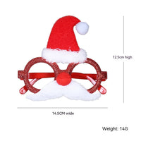 HKM-951507 Christmas Decorative Glasses Frame with Antler and Hat Designs in Various Colors