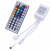 HKM-951571 Dual Head 44 Key IR Remote Control for LED Lighting - 12V Adjustable Brightness and Color Change