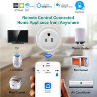 HKM-951571 Smart WiFi Plug for Remote Control, Timer Function, Compatible with Voice Assistants