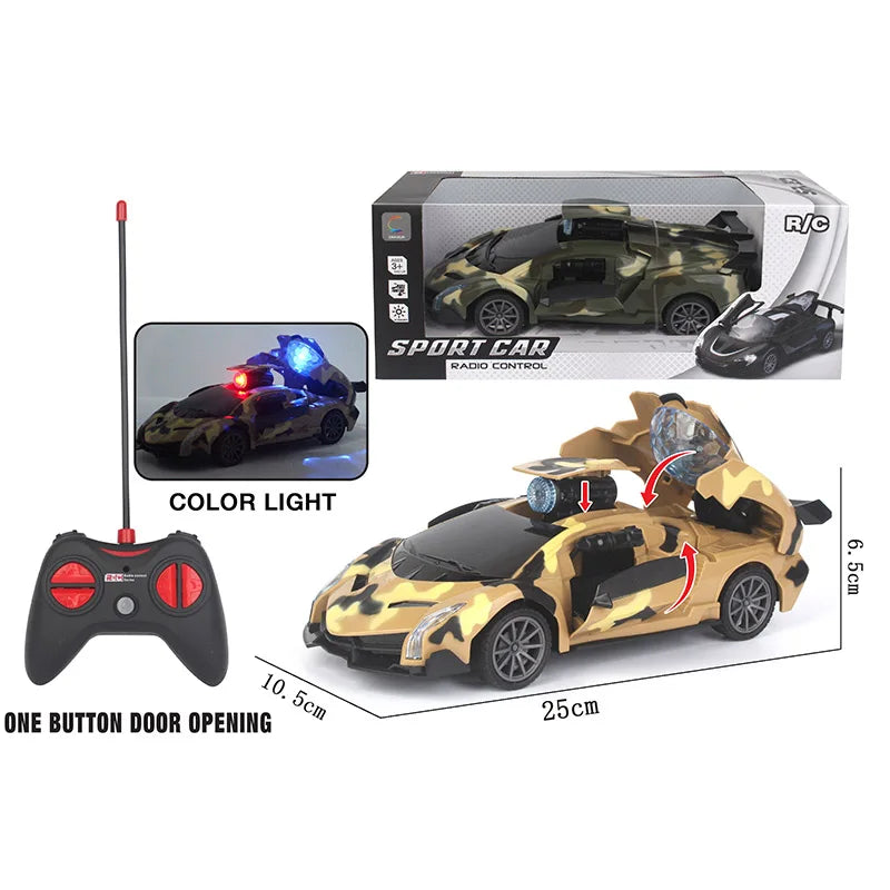 HKM-951635 Flashing Light RC Racing Car Toy for Kids - Remote Control Vehicle with 2.4GHz Control, Indoor/Outdoor Fun