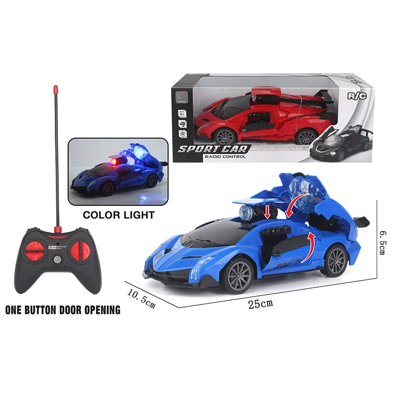 HKM-951635 Flashing Light RC Racing Car Toy for Kids - Remote Control Vehicle with 2.4GHz Control, Indoor/Outdoor Fun