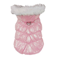 HKM-951699 Two-Legged Hooded Cotton Padded Pet Clothes in Blue, Pink, Champagne Gold, and Silver