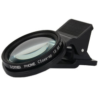 HKM-951955 Close-Up Macro Lens 12.5x Magnification for Mobile Phones - 37mm Diameter, Aluminum Alloy Frame