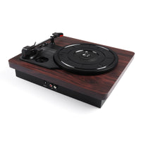 HKM-952083 Vinyl Record Player Phonograph with External Amplifier Compatibility for Tablets and Phones