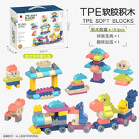 HKM-952211 Soft and Safe Construction Building Blocks Set for Kids - 85 Pieces Educational Stacking Toy