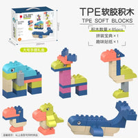 HKM-952211 Soft and Safe Construction Building Blocks Set for Kids - 85 Pieces Educational Stacking Toy