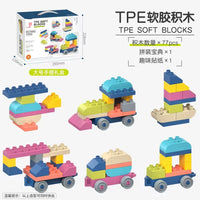 HKM-952211 Soft and Safe Construction Building Blocks Set for Kids - 85 Pieces Educational Stacking Toy