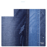 HKM-952211 Washed Twill Stretch Denim Fabric - 158-160CM Wide, 1m Length, Suitable for Autumn & Winter