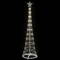 HKM-952339 LED Christmas Tree with Stand - Warm White and Cool White Lighting Options, 230-550 LEDs, Multiple Heights Available