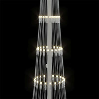HKM-952339 LED Christmas Tree with Stand - Warm White and Cool White Lighting Options, 230-550 LEDs, Multiple Heights Available