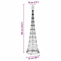 HKM-952339 LED Christmas Tree with Stand - Warm White and Cool White Lighting Options, 230-550 LEDs, Multiple Heights Available
