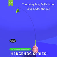 HKM-952403 Hedgehog-Shaped Interactive Cat Toy for Grooming and Playtime