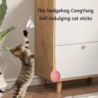 HKM-952403 Hedgehog-Shaped Interactive Cat Toy for Grooming and Playtime