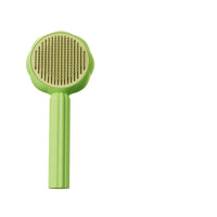 HKM-952467 Sunflower Shape Pet Comb for Cats – Fine Needle Design in Green and Orange