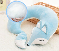 HKM-952659 Fox U-Shaped Pillow in Soft Spandex and PP Cotton for Office, Travel, and Relaxation