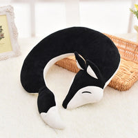 HKM-952659 Fox U-Shaped Pillow in Soft Spandex and PP Cotton for Office, Travel, and Relaxation