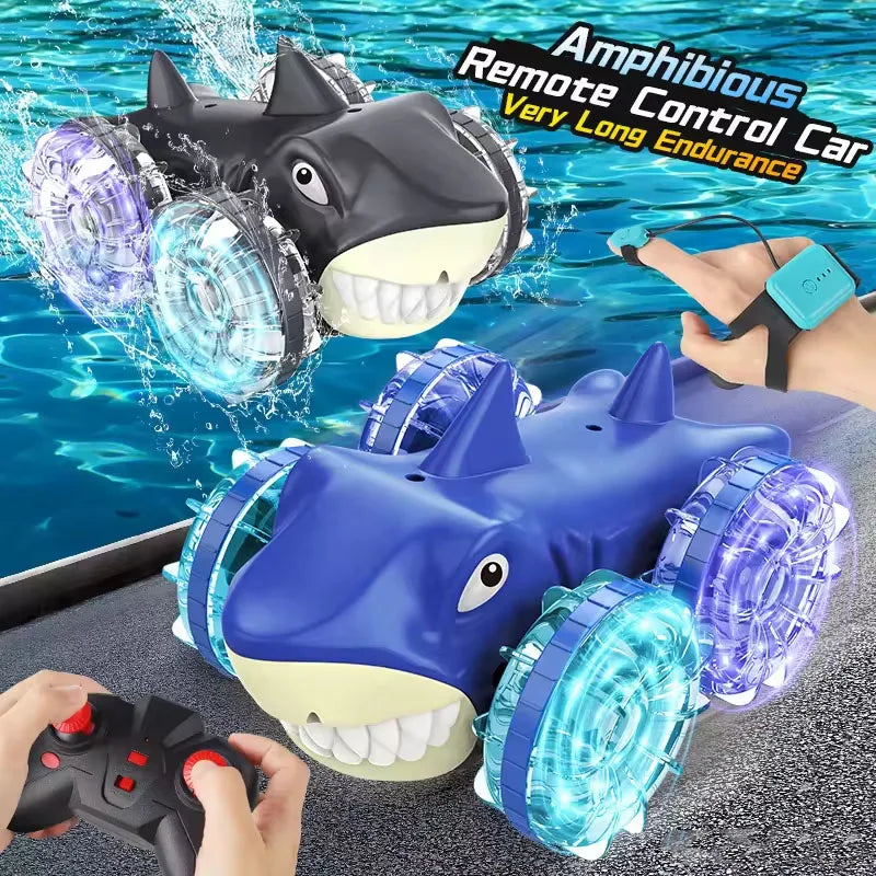 HKM-952787 Waterproof 360° Rotating Remote Control Amphibious Vehicle for Kids, Gesture Sensing Toy Car