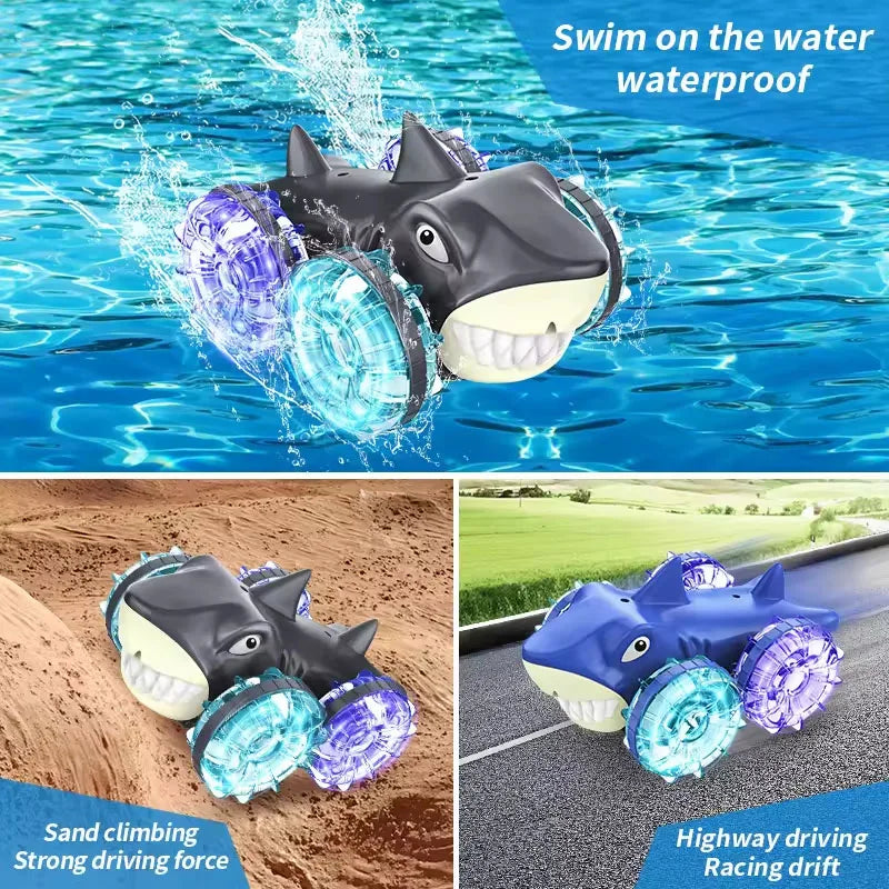 HKM-952787 Waterproof 360° Rotating Remote Control Amphibious Vehicle for Kids, Gesture Sensing Toy Car