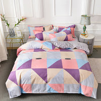 HKM-952851 Pure Cotton Brushed Four-Piece Bedding Set in Multiple Sizes and Styles