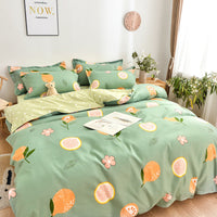 HKM-952851 Pure Cotton Brushed Four-Piece Bedding Set in Multiple Sizes and Styles