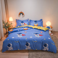 HKM-952851 Pure Cotton Brushed Four-Piece Bedding Set in Multiple Sizes and Styles