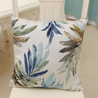 HKM-952915 Colorful Leaf Design Pillowcase with Soft Blended Fabric and PP Cotton Filling