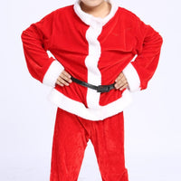 HKM-952979 Golden Velvet Christmas Costume for Children - 99% Cotton, Comfortable and Stylish