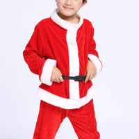 HKM-952979 Golden Velvet Christmas Costume for Children - 99% Cotton, Comfortable and Stylish