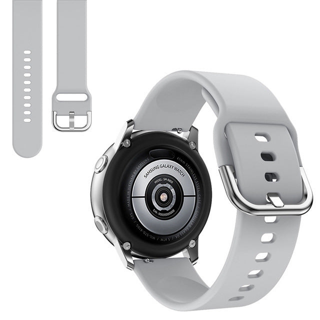 HKM-953043 Galaxy Watch Active Silicone Strap - 20mm, Multiple Color Options Available, Ideal for Daily Wear