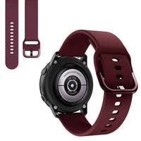 HKM-953043 Galaxy Watch Active Silicone Strap - 20mm, Multiple Color Options Available, Ideal for Daily Wear