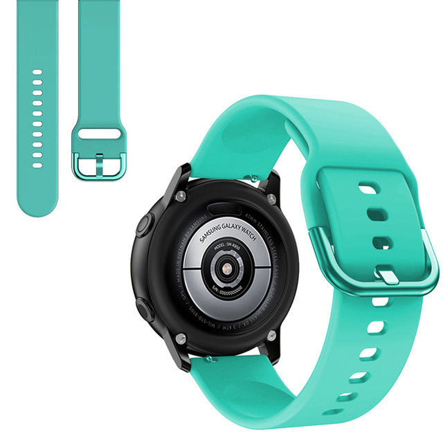 HKM-953043 Galaxy Watch Active Silicone Strap - 20mm, Multiple Color Options Available, Ideal for Daily Wear
