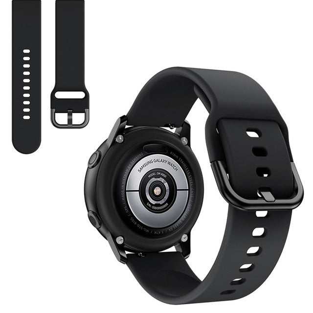 HKM-953043 Galaxy Watch Active Silicone Strap - 20mm, Multiple Color Options Available, Ideal for Daily Wear