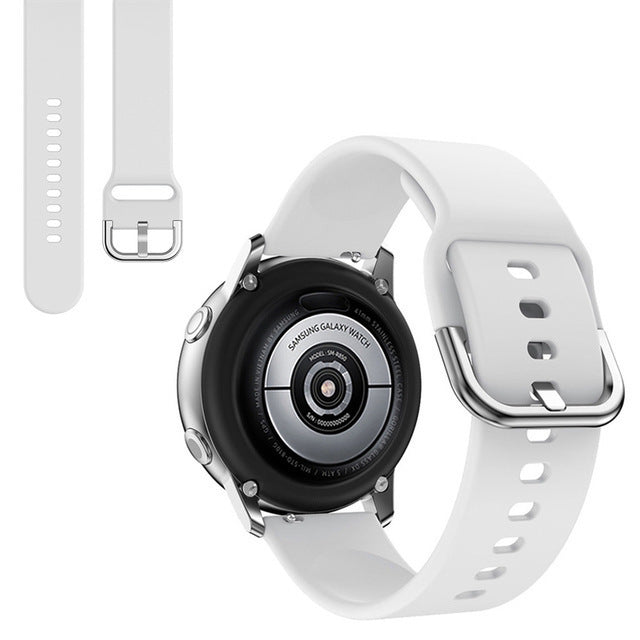HKM-953043 Galaxy Watch Active Silicone Strap - 20mm, Multiple Color Options Available, Ideal for Daily Wear
