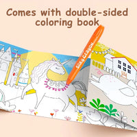 HKM-953107 Silky Crayon Set for Kids - 12 Non-toxic Colors in Cylinder Box, Erasable and Safe for Ages 3+