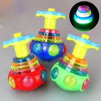 HKM-953171 LED Flashing Musical Spinning Tops for Children - Interactive Gyroscope Toy