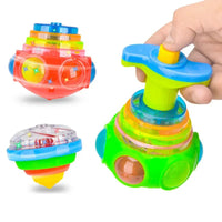 HKM-953171 LED Flashing Musical Spinning Tops for Children - Interactive Gyroscope Toy