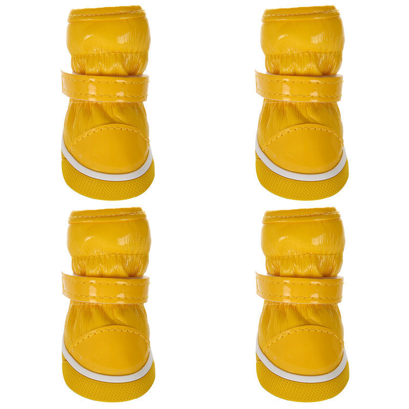 HKM-953235 Cotton Dog Shoes for Winter: Waterproof, Non-Slip, and Warm Ski Boots