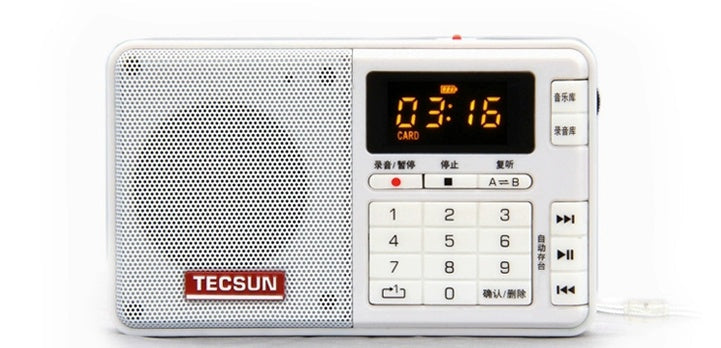 HKM-953235 Digital Audio Player with Radio Function and TF Card Support - Tecsun Q3, Various Colors Available