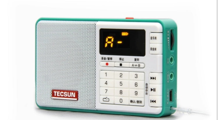 HKM-953235 Digital Audio Player with Radio Function and TF Card Support - Tecsun Q3, Various Colors Available