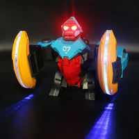 HKM-953363 Electric Monkey Rolling Toy Robot with Sound and Light for Kids, Interactive Educational Toy, Tumbling Gorilla