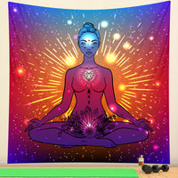 HKM-953363 Nordic Digital Printing Tapestry for Yoga and Meditation - Modern Polyester Wall Décor