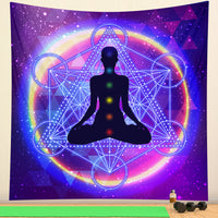 HKM-953363 Nordic Digital Printing Tapestry for Yoga and Meditation - Modern Polyester Wall Décor