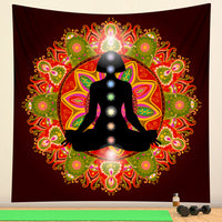 HKM-953363 Nordic Digital Printing Tapestry for Yoga and Meditation - Modern Polyester Wall Décor