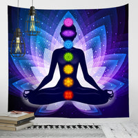 HKM-953363 Nordic Digital Printing Tapestry for Yoga and Meditation - Modern Polyester Wall Décor