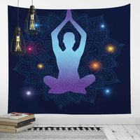 HKM-953363 Nordic Digital Printing Tapestry for Yoga and Meditation - Modern Polyester Wall Décor