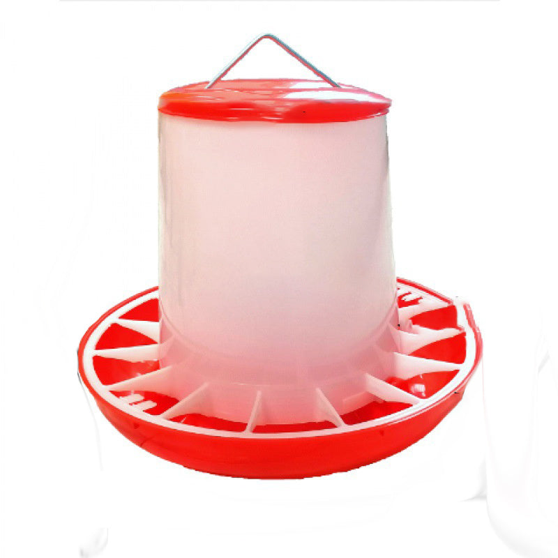 HKM-953619 Automatic Pet Drinking Fountain and Feed Bucket for Chickens, Ducks, and Birds