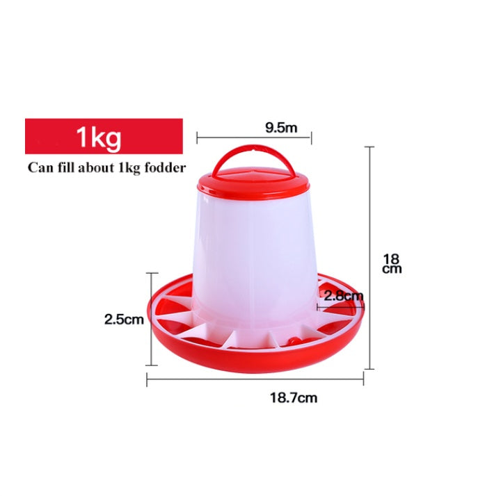HKM-953619 Automatic Pet Drinking Fountain and Feed Bucket for Chickens, Ducks, and Birds