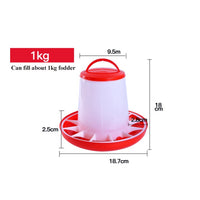 HKM-953619 Automatic Pet Drinking Fountain and Feed Bucket for Chickens, Ducks, and Birds